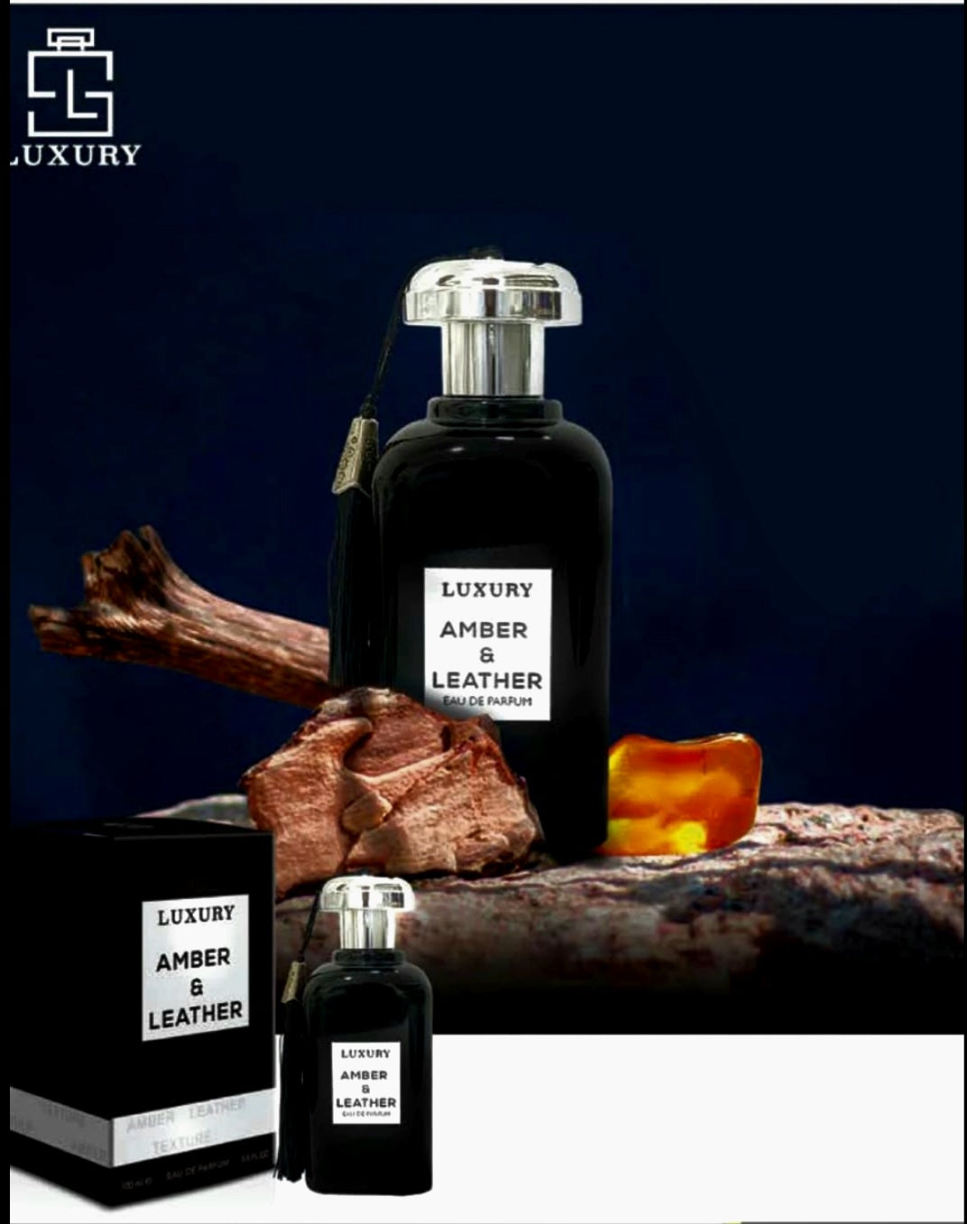 Khalis Amber And Leather Eau De Parfum 3.4 oz Spray for Unisex |