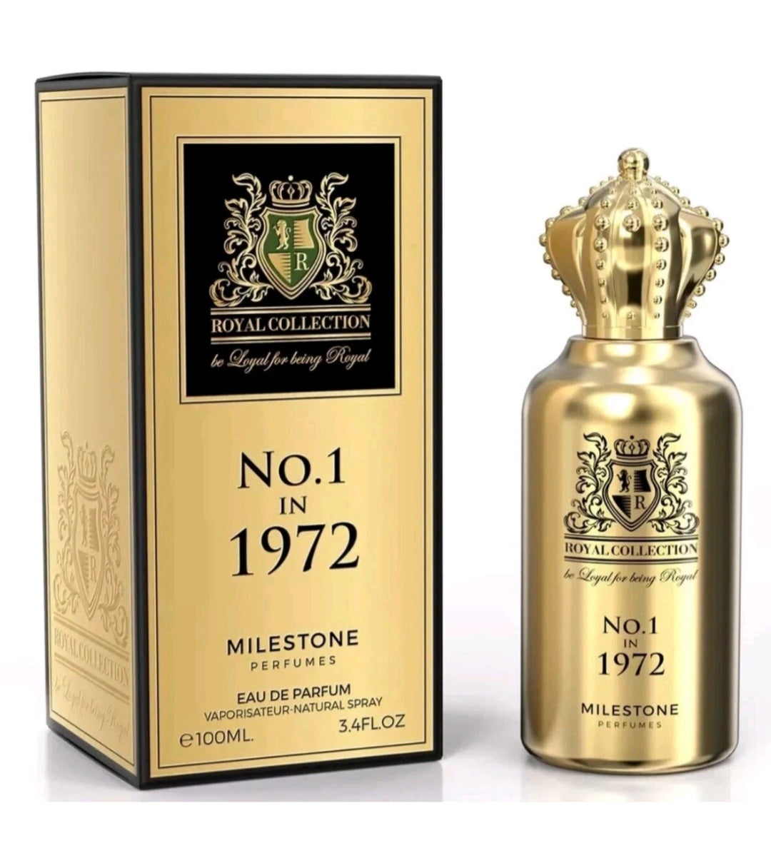 MILESTONE ROYAL COLLECTION "No.1 in 1972" 100 ML EAU DE PARFUM Spray (Unisex).