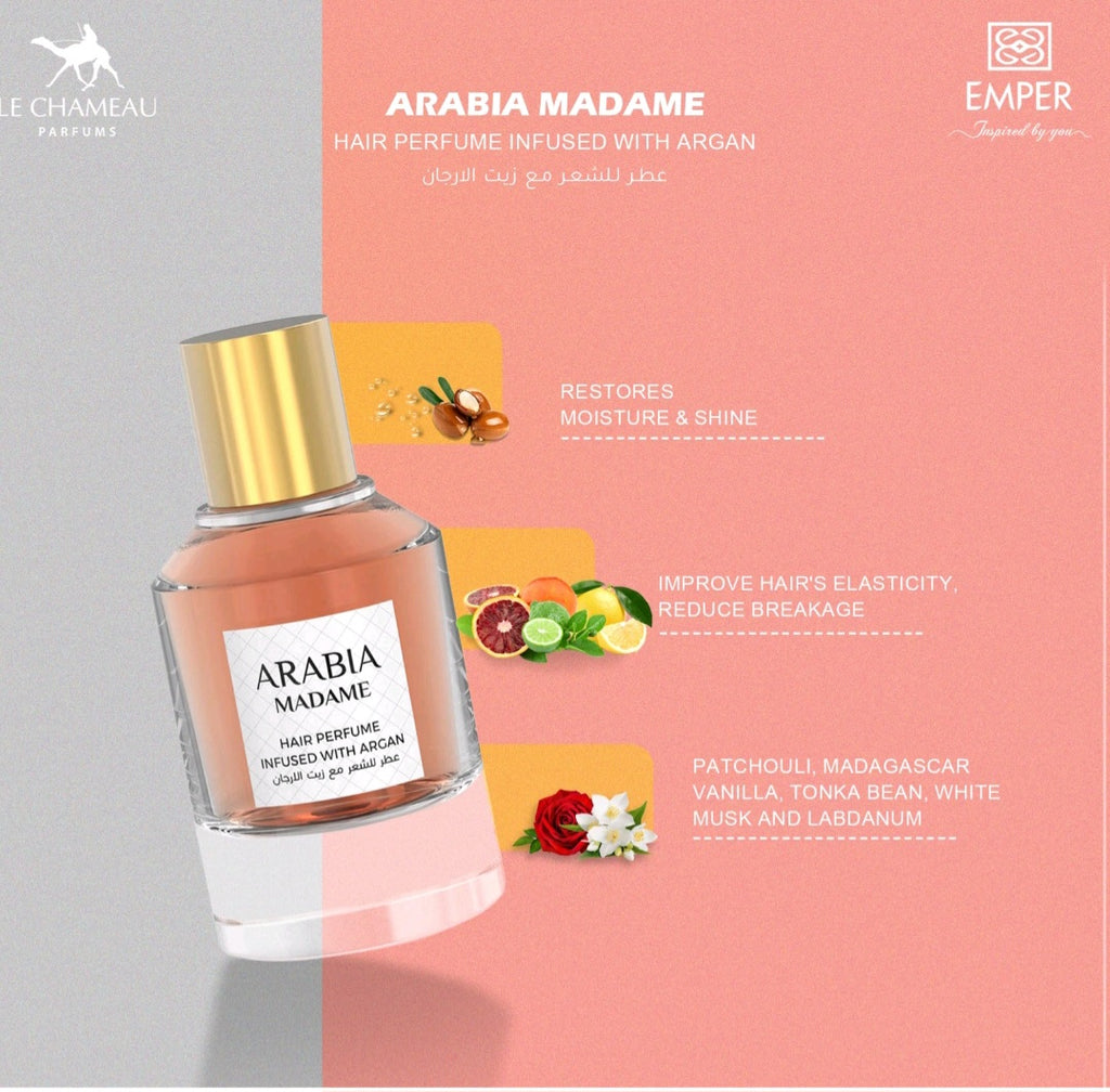 Hair Perfume, Arabia Madame  Infused With Argan By Le Chameau 1.7 Oz