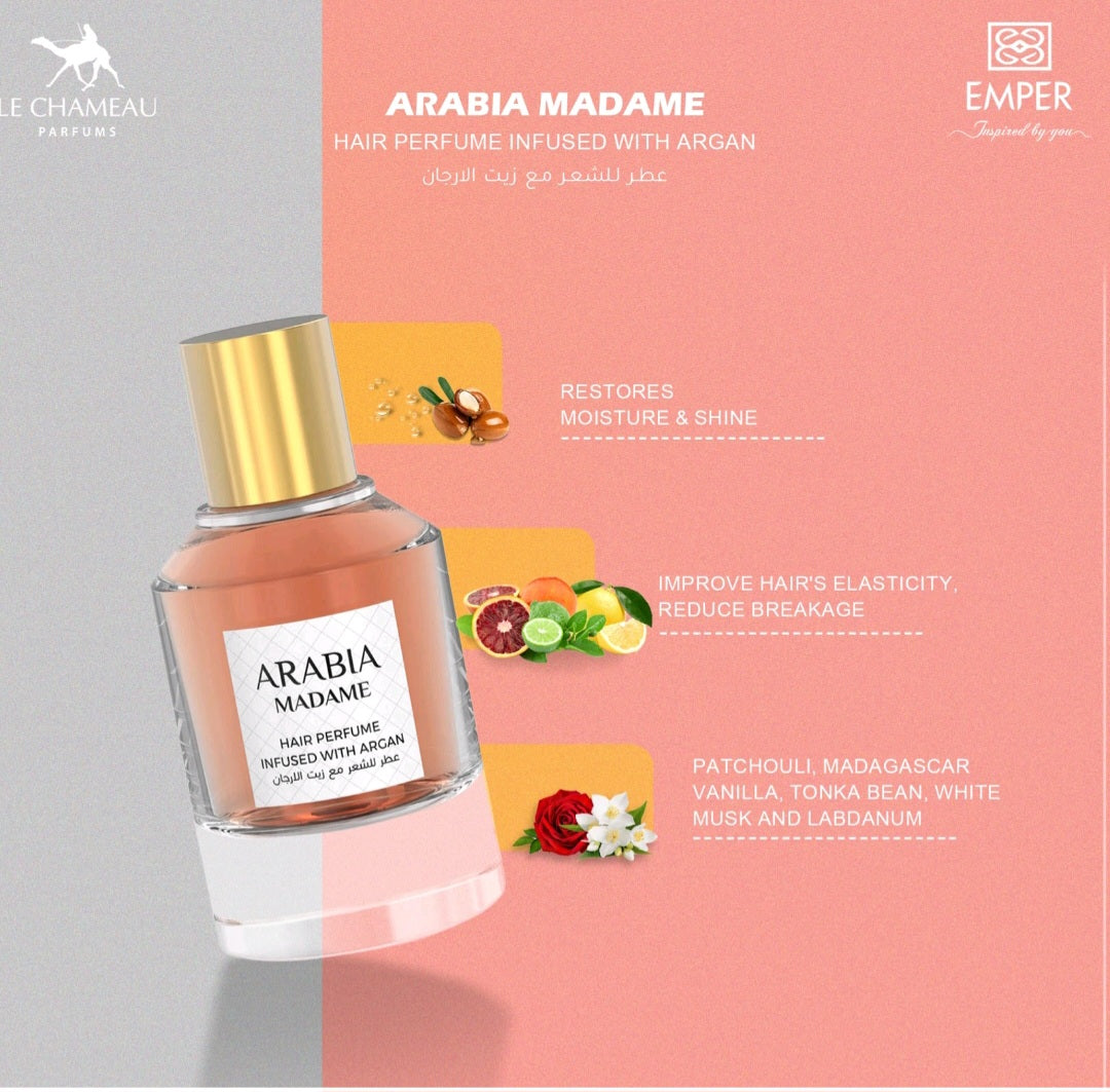 Hair Perfume, Arabia Madame  Infused With Argan By Le Chameau 1.7 Oz