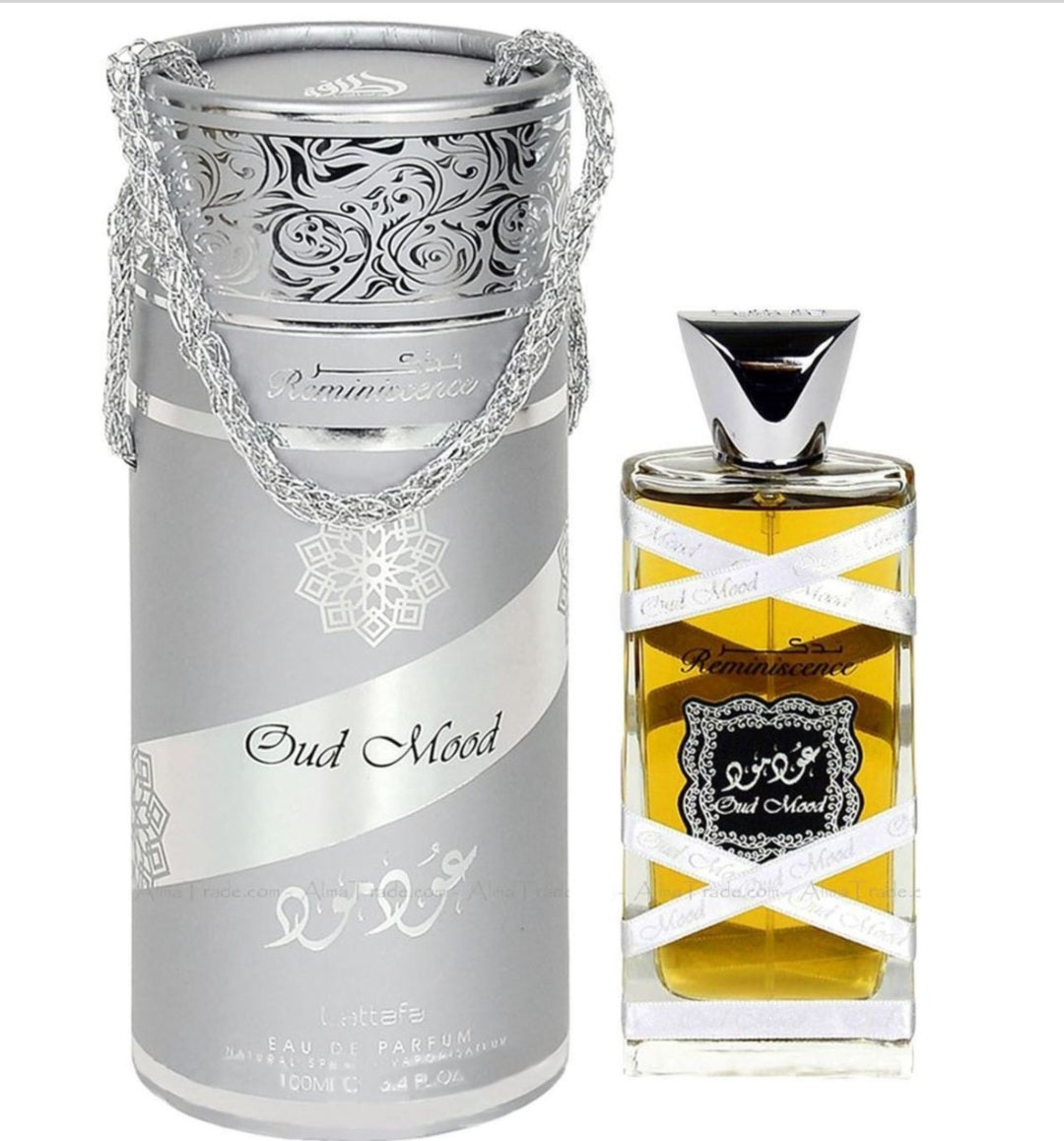 Lattafa Oud Mood Silver Reminiscence 100 ml Eau De Parfum Oud scent