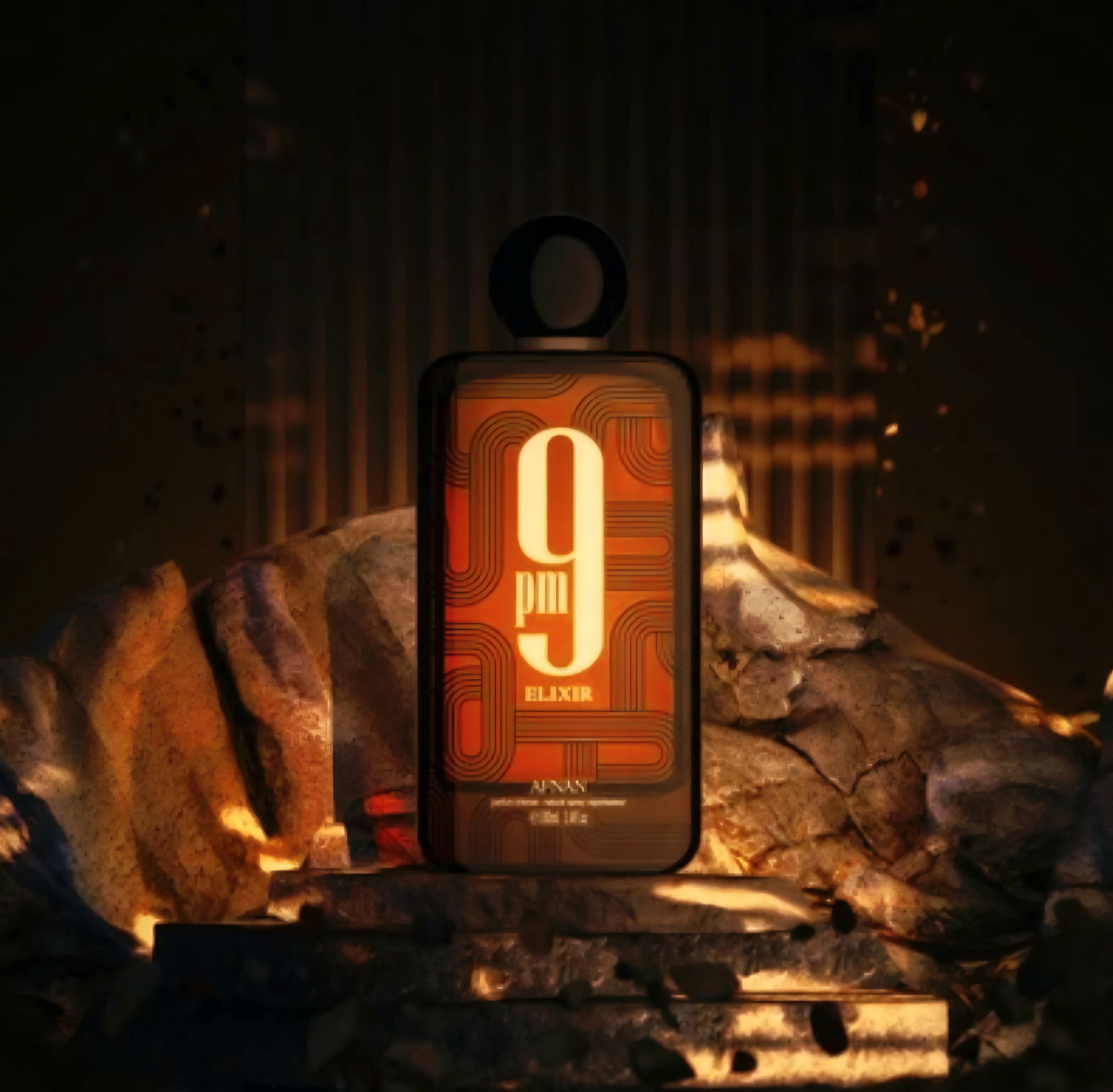 Afnan 9 PM Elixir Unisex Extrait de Parfum, 3.4 Fl.